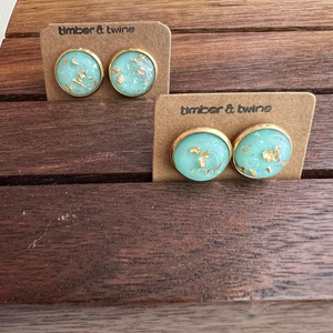 Timber & Twine - Gold Speckled Earrings
